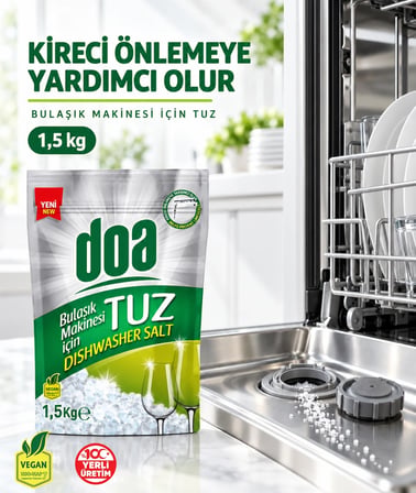 Bulaşık Makina Tuzu - Doypack / 1,5 Kg