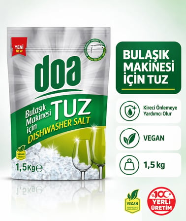 Bulaşık Makina Tuzu - Doypack / 1,5 Kg