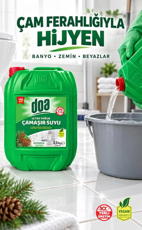 DOA ULTRA ÇAMAŞIR SUYU ÇAM FERAHLIĞI / 3,5 KG