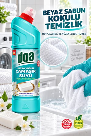 ULTRA ÇAMAŞIR SUYU BEYAZ SABUN KOKULU / 750ML