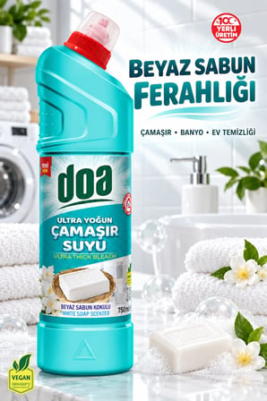 ULTRA ÇAMAŞIR SUYU BEYAZ SABUN KOKULU / 750ML