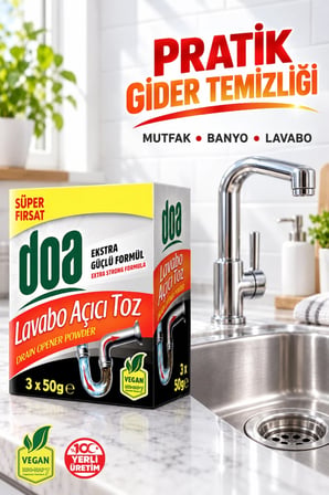 DOA TOZ LAVABO AÇICI