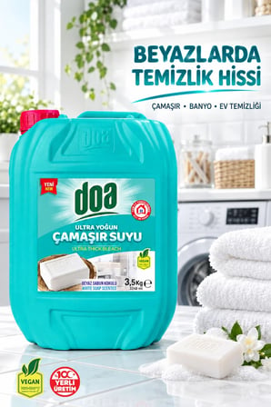 Doa Çamaşır Suyu 3.5 Lt Beyaz Sabun Kokulu