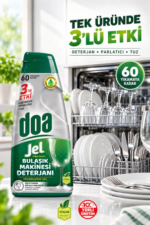 DOA BULAŞIK MAKİNESİ JEL DETERJAN / 900 ML