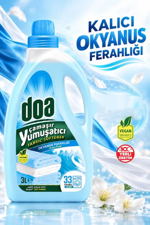 Doa Soft Yumuşatıcı Okyanus Ferahlığı 3 Lt 33 Yıkama