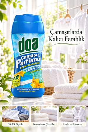 Doa Granül Çamaşır Parfümü & Çamaşır Yumuşatıcı Lilyum & Lotus 210 gr