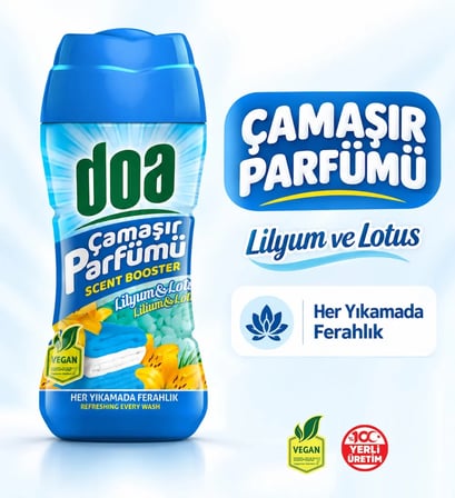Doa Granül Çamaşır Parfümü & Çamaşır Yumuşatıcı Lilyum & Lotus 210 gr
