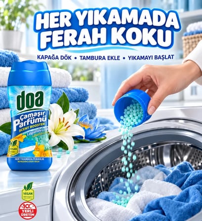 Doa Granül Çamaşır Parfümü & Çamaşır Yumuşatıcı Lilyum & Lotus 210 gr
