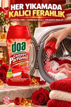 Doa Granül Çamaşır Parfümü & Çamaşır Yumuşatıcı Amber & Gül 210 gr