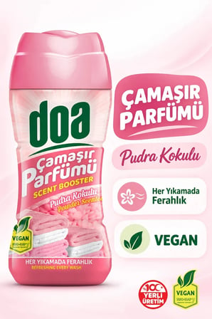 Doa Granül Çamaşır Parfümü & Çamaşır Yumuşatıcı Pudra Kokulu 210 gr