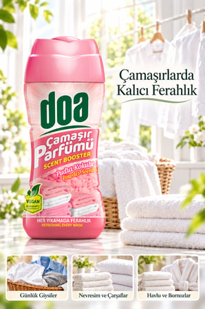 Doa Granül Çamaşır Parfümü & Çamaşır Yumuşatıcı Pudra Kokulu 210 gr