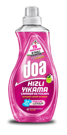 DOA SIVI ÇAMAŞIR DETERJANI HIZLI YIKAMA RENKLİ VE SİYAH/1480 ML