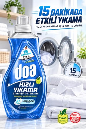 DOA SIVI ÇAMAŞIR DETERJANI HIZLI YIKAMA BEYAZLAR / 1480 ML