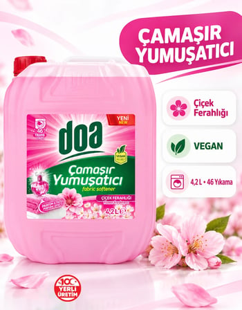 DOA YUMUŞATICI ÇİÇEK FERAHLIĞI BİDON 4,2 LT