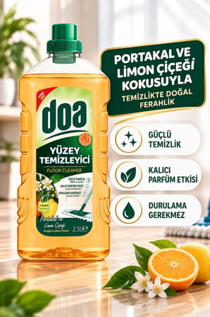 DOA YÜZEY TEMİZLEYİCİ PORTAKAL-LİMON ÇİÇEĞİ / 2500 ML