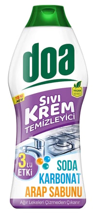 DOA SIVI KREM 3 LÜ ETKİ SODA -KARBONAT-ARAP SABUNU 750 ML 