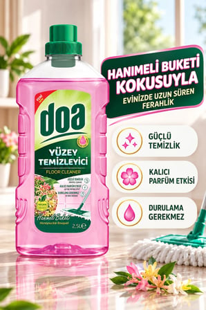 DOA YÜZEY TEMİZLEYİCİ HANIMELİ BUKETİ / 2500 ML