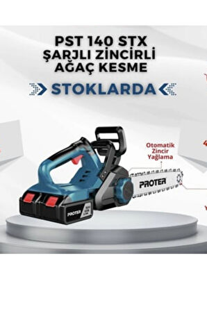 Proter PST 140 STX Şarzlı Zincirli Ağaç Kesme PROTER