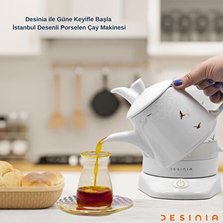 Desinia 1800 W Çay Makinesi Beyaz 