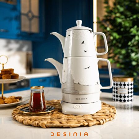 Desinia 1800 W Çay Makinesi Beyaz 