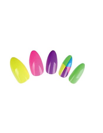 Nascita Stıletto Takma Tırnak Neon Desing -021