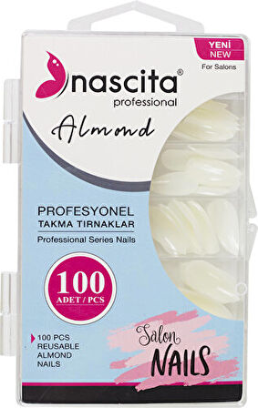 Nascita 100'lü Kutulu Almond Takma Tırnak - 166