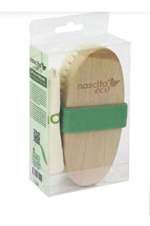 Nascita En Trend Vücut Seti At kılı fırçası selülit fırçası Nastica Eco 12 Yeşil + Banyo Vücut Süngeri - 10