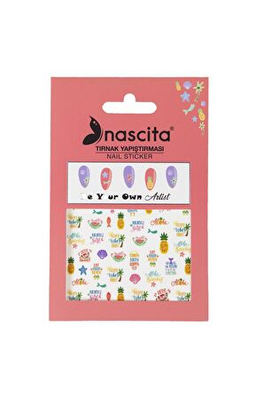 Nascita Beach Tırnak Stickerı -06