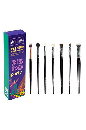 Nascita Premium En Sevilen Disco Party 7'li Makyaj Fırça Seti NASBRUSHSET153