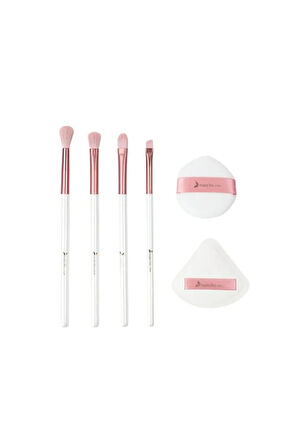4'Lü Makyaj Fırçası & 2'Li Puf Seti - 162