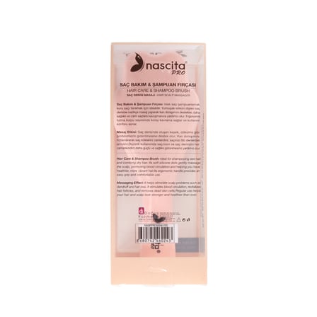 Nascita Uzun Saplı Şampuan Fırçası Mor NASFPRO00061RD