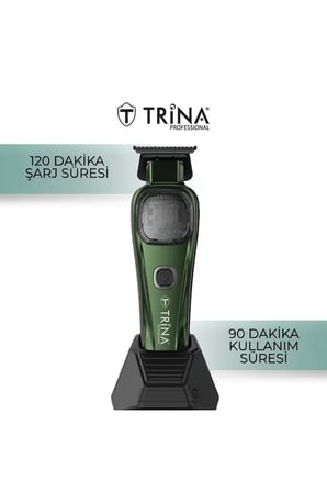 Trina Ense Çizim ve Sakal Kesme Tıraş Makinesi Yeşil 0012