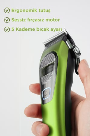 Fenda Profesyonel Saç Kesme Makinesi Yeşil FNDSACKS0004GR