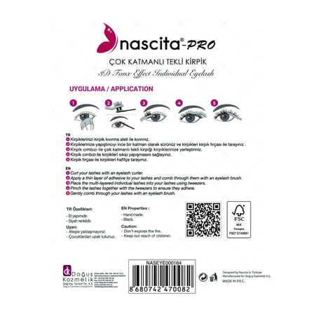 Nascita Çok Katmanlı Tekli Kirpik Midnight Symphony NASEYE000164