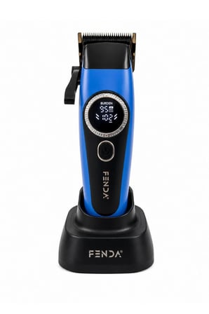 Fenda Profesyonel Standlı Göstergeli Saç Tıraş Makinesi 8500 RPM Mavi FNDSKLKS0014M