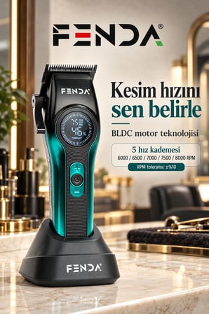 Fenda Profesyonel Saç Kesme Makinesi Turkuaz