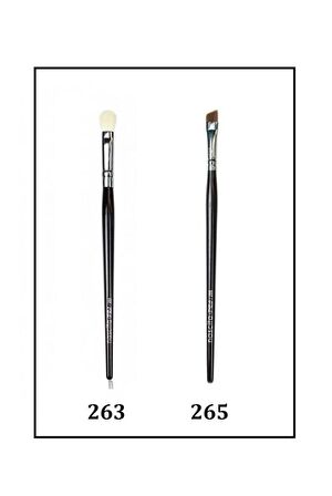 Nascita Pro Açılı Eyeliner Fırçası 265 + Far Karıştırma Fırçası 263 Özel 2'li SET