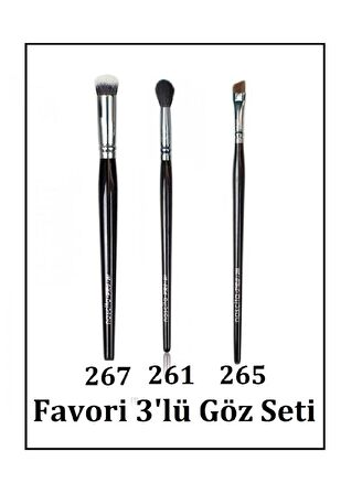 Nascita Pro Favori 3'lü Göz-Far Fırça Seti 0261-0265-0267