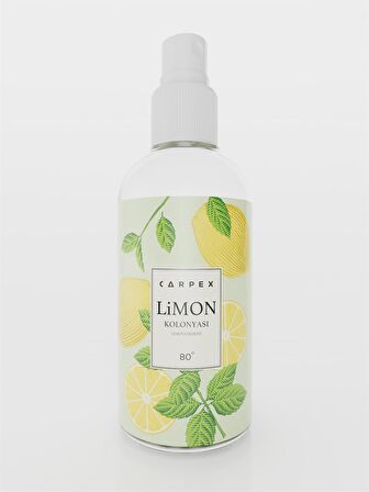 Carpex Limon Kolonyası 80 Derece Pet Şişe 100 ml