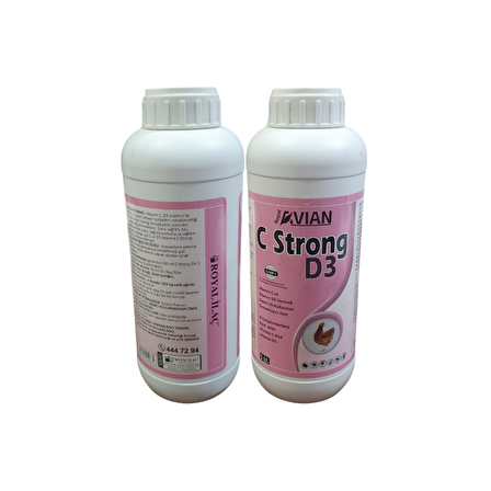 Royal İlaç C Strong D3 1 Lt. Vitamin ve Mineral Desteği