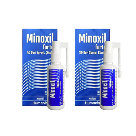 Minoxil Forte %5 60 ml Deri Bakım Spreyi 2 kutu