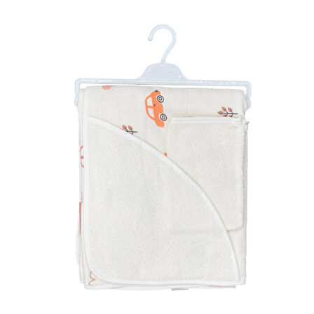 Bebekevi Müslin Kapşonlu 2'li Silgi Havlu 1040