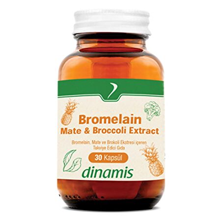 Dinamis Bromelain Mate- Broccoli Extract Takviye Edici Gıda 30 Kapsül