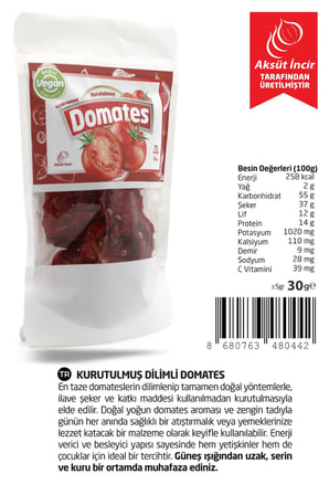 Kurutulmuş Dilimli Domates