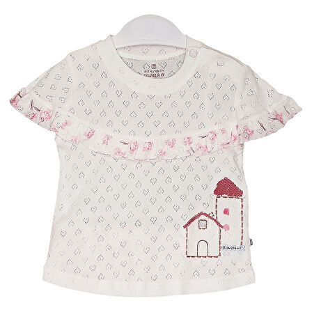 Bibaby Naturel Şortlu Bebek Takımı - 2 li - Ekru