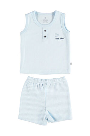 New Star Şortlu 2'li Takım 59509 6-9 Ay - Mavi
