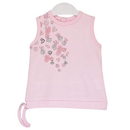 Bibaby Pink Clover Şortlu Bebek Takımı - 2 li - Pembe