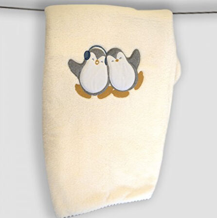 64466 Penguen Welsoft Battaniye-Ekru