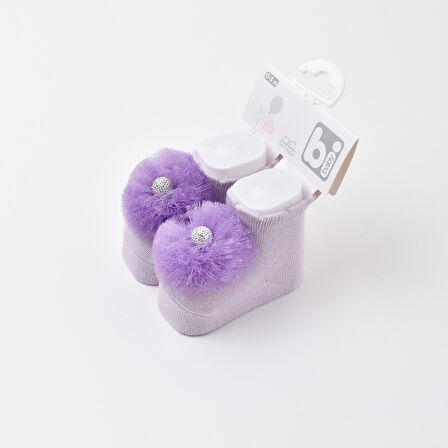 Bibaby Ponpon Bebek Çorabı 68337