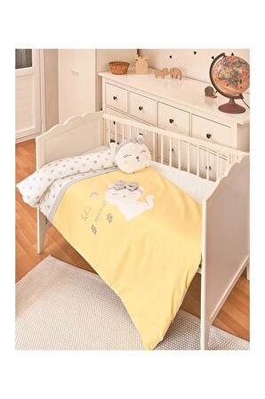 Bibaby Kız Bebek Cute Cat Desen Nevresim Takımı 69098